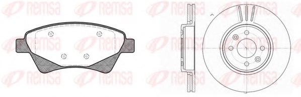 REMSA 8976.03 Brake Set, disc brakes